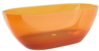 Vente-unique - Freistehende Badewanne 1 Spavo - Harz - orange