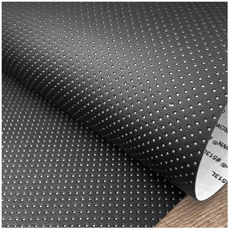 Cuero Adhesivo Parche Autoadhesivo Para Reparación De Cuero Perforado, De Gran Tamaño, Para Renovar Sofás, Asientos De Coche Y Muebles. Cinta Adhesiva Resistente Para Reparación De Cuero(Black,50x140c