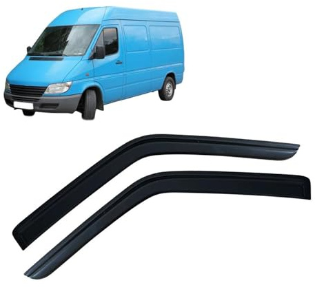 SQOFJDF Windabweiser Fenster Visier für Mercedes für Benz für Sprinter 1995 1996 1997 1998 1999 2000 2001-2006 Windabweiser Regen Guards Regenabweiser