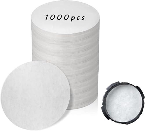 1000 Stück Einweg-Papierfilter für AeroPress Standard Kaffeemaschine | Weiß, Kompatibilität, lebensmittelechtem Papier, Einfach zu verwenden, Praktische Menge, verkürzen die Reinigung