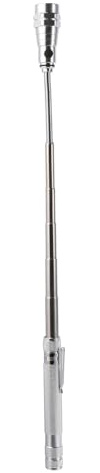 jojofuny Flexible Magnetic LED Flashlight Telescopic Torch with Non-Slip Grip for Tool Pickup and Inspection Portable Aluminum Alloy Extendable Lamp for Men S and Everyday Use