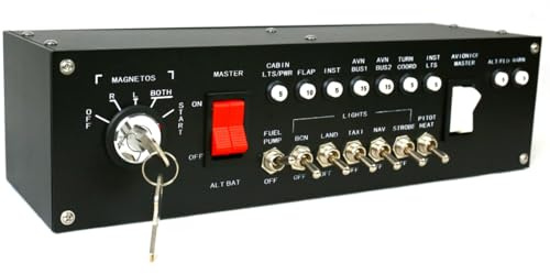 Meza-Ignition Panel for Flight Simulator game MSFS2020, X-Plane for a Home Cockpit or Standalone use on a Desk
