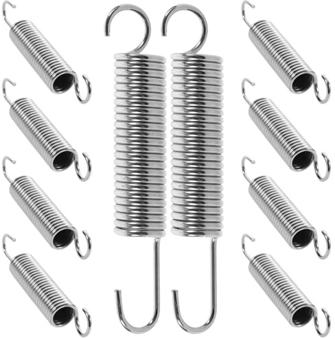 minkissy 10 Stück Austauschbare Federn für Gartenscheren Edelstahl Silber Langlebig und Leicht zu Montieren Ersatzfedern für Astschere und Hochentaster Spannfeder Sonnensegel