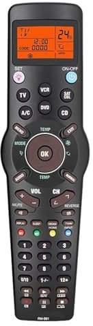 Multifunctional 6-in-1 Universal Learning Remote Control, Compatible For All Devices (TV/Set-top Box/Air Conditioner/CD/DVD/Audio), Model RM-991