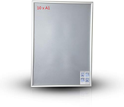 DIN A1 A2 A3 A4 Klapprahmen 10 Stück Maße wählbar Alu Wechselrahmen Plakatrahmen Plakat Spannrahmen (DIN A4)