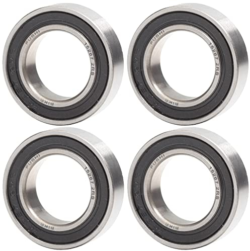 15267-2RS cuscinetti a sfera, 15 x 26 x 7 mm, in acciaio cromato sigillato in gomma, 15267RS cuscinetti per bicicletta senza intoppi, per mozzo posteriore American Classic (Confezione da 4 pezzi)