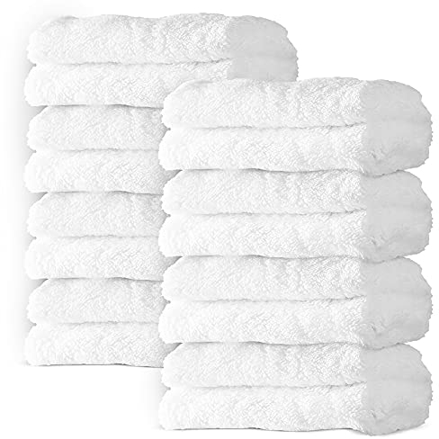 8 Pack Large Burp Cloths for Baby - 20 by 10 Ultra Absorbent Burping Cloth, Baby Washcloths, Newborn Towel - Milk Spit Up Rags - Burpy for Unisex, Boy, Girl - Burp Cloths Set(White)