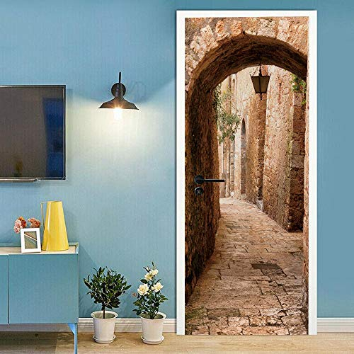 3D Türaufkleber 100x200cm Bogen Türtapete selbstklebend Fototapete Türpanel Türposter Türfolie Türsticker PVC Wasserfest Wandbild Wandaufkleber Für Wohnzimmer kinder bad Schlafzimmer