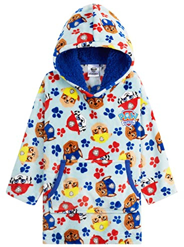 Paw Patrol Hoodie Blanket - Fleece Oversized Hoodies for Kids(Blue, 4-6 Years)