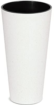 Macetero Alto y Redondo,sin depósito, de 20x20x38,1cm, Capacidad de 4 L.