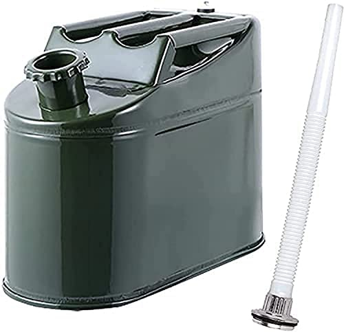 Benzinkanister, auslaufsicher, rostfrei, Metall, Kraftstoffkanister, tragbar, großes Fassungsvermögen, für die Lagerung von Kraftstoff, Diesel, Öl, Kanister (A 5 l)