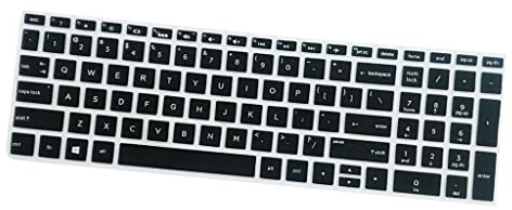 Tiuimk Silikon-Notebook-Tastaturabdeckung für HP 15,6 Zoll (39,6 cm) Laptop, Schwarz