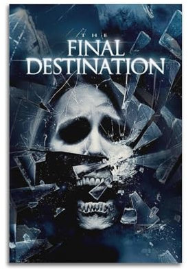 Filmposter Final Destination, Raumdekor, Poster für Schlafzimmer, Wohnzimmer, Wände, 30 x 45 cm, ungerahmter Stil