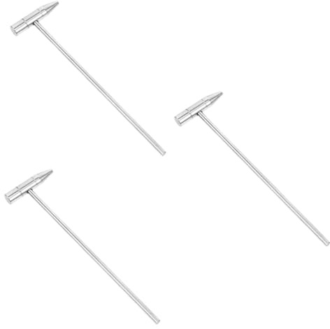 BESTonZON 3st Minihammer Werkzeug Klavierstimmung Daumen Klavier Stimm Hämmer Schlaginstrument Klavier Ersatz Tuner Für Kalimba Stimmhammer Kalimba Stimmen Instrumentenhammer Metall