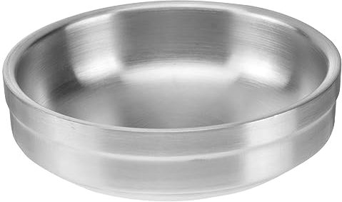 Amosfun 2 Pezzi In Acciaio Inox 304 Piattino Immersione Tazze Di Salsa Salsa Immersione Ciotole Ciotola Condimento Sushi Piatti Di Soia Piatto Ketchup Piattini Ciotola Tazza Di Budino