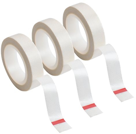 INCREWAY Reibungsarmes Teflonband, 30 m, 3 Rollen, starkes Teflonband, Schubladenband, verdicktes Schubladenband, reibungsfestes Gleitband, für Schubladen, Vorhänge