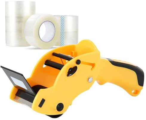 Paketbandabroller, Robust, Schnell und Klar Schneidend, 3-Punkt-Struktur, Verpackungsbandschneider