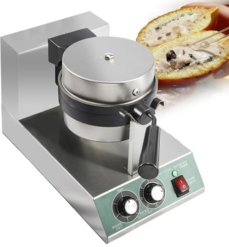 json2xml Sandwich Toaster Burger Maker, 1300 W Press Sandwich Maker-180° Girevole - riempimento/Riscaldamento Uniforme, Macchina per Sandwich alla griglia, intervallo di Temperatura: 0-300 ℃,Single