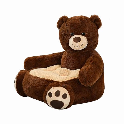 Fenteer Kids Baby Cartoon Small Sofa Toddler Chair Soft Kids Sofa Plush Kids Chairs for Girls Boys Child Chair Stylish Birthday Gift Support Seat Measures 50x50x45cm Chair