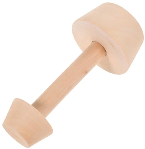 BAZEITFLOW Wooden Egg Tart Mold Dual-Ended Pastry Tamper Tool for Baking, Khaki Colour, Easy Cleaning and Versatile Design, for Kitchen and Home Baking Use