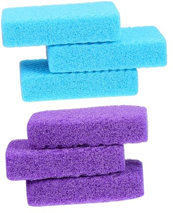 PENIKOKO Set 6 Pezzi Pietre Pomice per Piedi Funzione Rimozione Calli e Pelle Dura, Raspa per Piedi per Bagno e Viaggi Colore Casuale