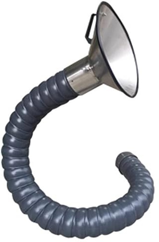 Braccio aspirante fumi flessibile a 360° con cappa, tubo flessibile snodato for la raccolta di fumi e polveri for saldatura, brasatura, officina, laboratorio(Dia110mm,100cm)