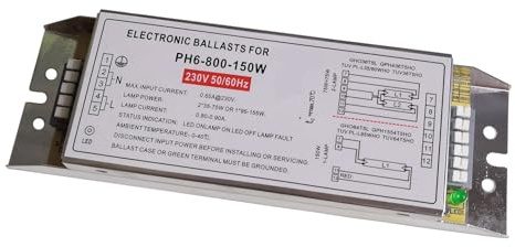 reattore elettronico Alimentatori elettronici for lampade PH6-800-150W Alimentatore di illuminazione 230V for 2 lampade 2x35W-75W o 1 lampada 1x95-150W