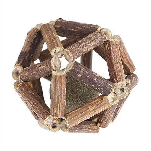 Jouets à herbe à chat, bâton d'herbe à chat naturel et balle cloche, outils molaires pour nettoyage des dents, jouet à mâcher matatabi pour animal de compagnie, chat, chaton, menthe, jouet pour toutes