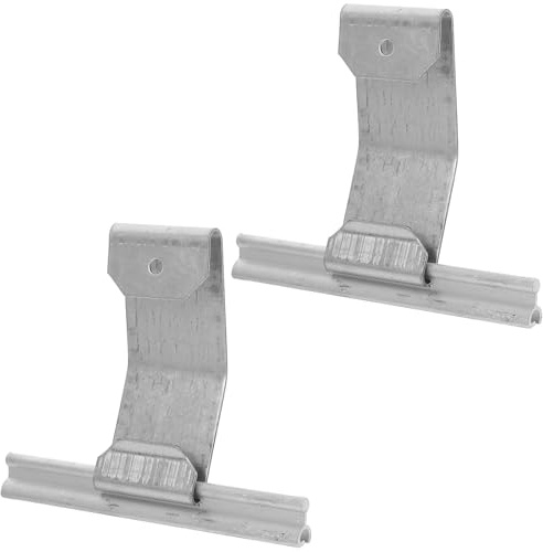 Operitacx Ganci a J in Metallo Zincato per Porte Avvolgibili e Scorrevoli, Set da 2 Pezzi, Ganci Antivento per Finestre, Morsetti di Chiusura per Serrature Porte e Tapparelle, Accessori