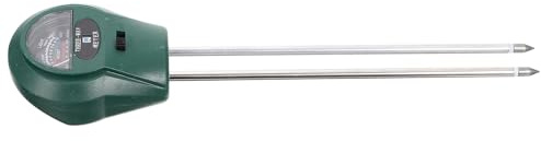 DEARMAMY Misuratore di Umidità del Terreno 3 in 1 Phmetro e Rilevatore Luce Solare, Strumento di Analisi Suolo per Giardinaggio, Accessorio Pratico per Cura Piante e Rilevamento Umidità