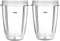 Replacement 24oz Cups Compatible with NutriBullet 600w Pro 900w Blender Machine NB-101S NB-201, Blender Replacement Parts by Gekufa (2 Packs)
