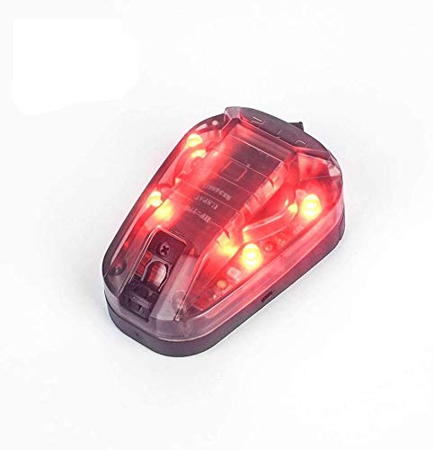 SBGJMY Accessori Tattici Leggeri del Casco del Casco Militare, Strumento Durevole di Illuminazione della Luce del Casco per all'aperto (Rosso)