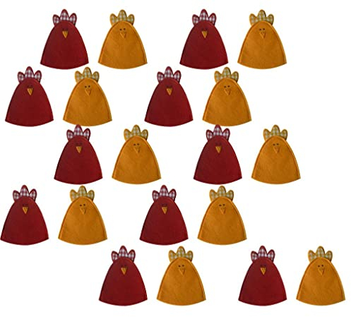 harayaa 20 pcs. Eierwärmer Ostern Deko Küken Dekorativer Filz Eierwärmer