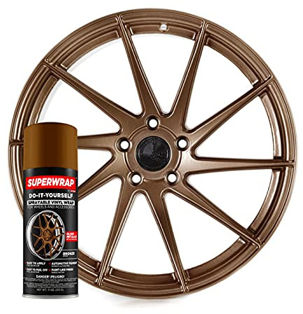 ITC International Tool Company Superwrap Vinyl Spray Paint Wrap For Alloys Badges Calipers And Mirrors 325ml (Bronze)