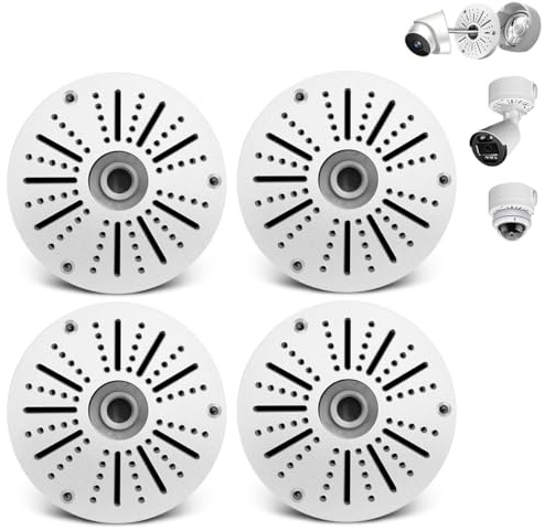 (Anschlussdose für Dome und Bullet Kameras)Abzweigdose für CCTV-Kamera, Outdoor Kamera Anschlussdose, Universal Abzweigdose für Überwachungskamera, aus Aluminium (4 Pcs)