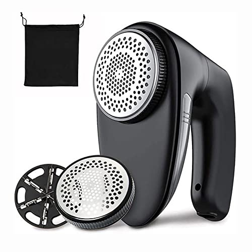 angroups Rasoir Anti Bouloche, Puissant Rasoir de Peluche Efficace pour Vêtements/Famille/Maison/Elimination Peluche, Électrique Rasoir de Bouloches avec Lame Rechange et Brosse Nettoyage