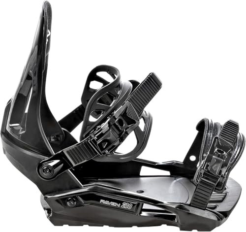 RAVEN Fijaciones para snowboard s230 (S/M, negro)