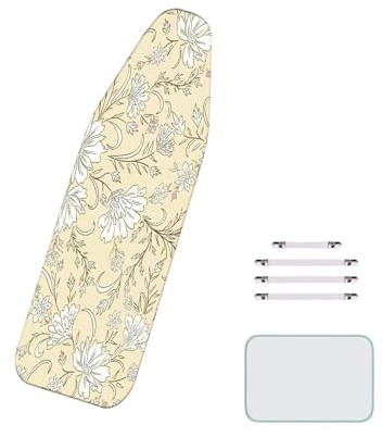 BLEDD Verstellbarer Bügelbrettbezug, extra groß 160 x 60 cm (passend für Bügeltische mit einer Länge von 145 bis 155 cm und einer Breite von 45 bis 55 cm)