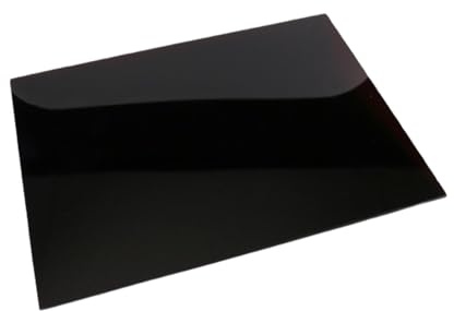 Deenz 60X52Cm Black Universal Hob Cover Plate Tempered Glass Worktop Saver Dishwasher Safe 5Mm All Types of Cookers (Hob Cover 4 Feets)