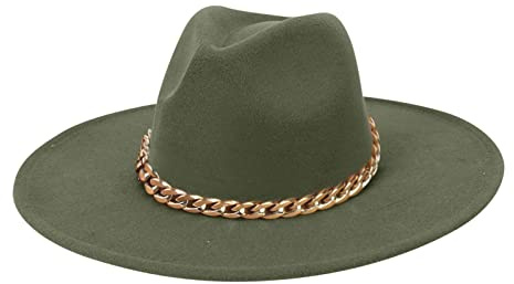 Herren-Mütze, Stretch-Passform, modisch, Fedora, Fedora, breit, für Damen, Kleid, Mütze, Baseballmütze, Herren-Mütze, Netzstoff, armee-grün, One size
