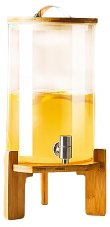 Dispensador De Bebidas Con Soporte, Enfriador De Bebidas Vertical De Madera De 3l, 5l, 8l, Sellado Y A Prueba De Fugas Para Fiestas, Bares, Bodas, Jugos Caseros,8L