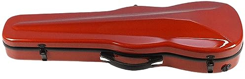 ZoRHac Geigenkoffer, professioneller, wasserdichter Geigenkoffer aus Kohlefaser in voller Größe, hart und leicht, mit Hygrometer und doppeltem Schultergurt(Size:3/4)