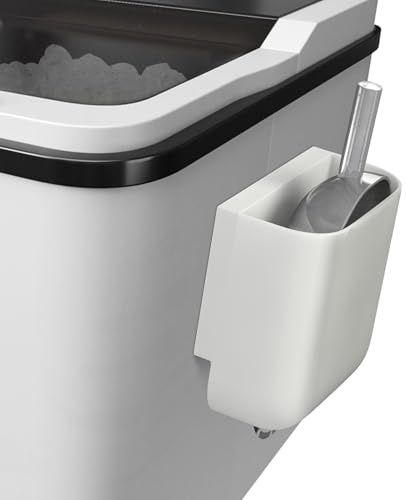 Neepanda Small Ice Scoop Holder for Ice Machine & Freezer, Self-Adhesive Scoop Holder Fits Countertop Ice Makers, Ice Cream Scoops, Kitchen Food Scoops, L 3.54'' x W 1.96'' x H 3.42''