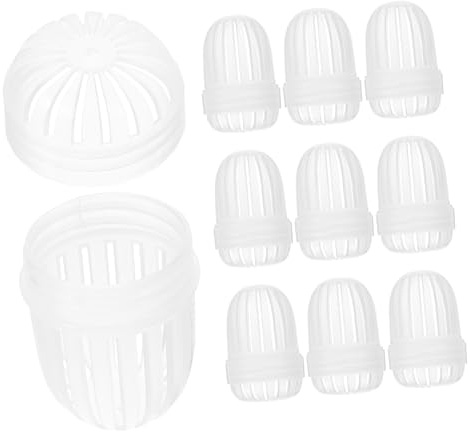 MUCKLILY 10 Pièces fuite de thé boule passoire à thé filtre à café infuseur à thé de voyage filtres à thé boule infuseur à thé accessoires de théière Plastique Transparent