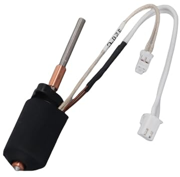 Generic Extruder -Hotend -Kit, Gleichmäßige Wärmeverteilung Verhindern Verschleiß Stahldüse Extruder Hotend Kit Alle Metall für Filamente (0,2 mm Düse)