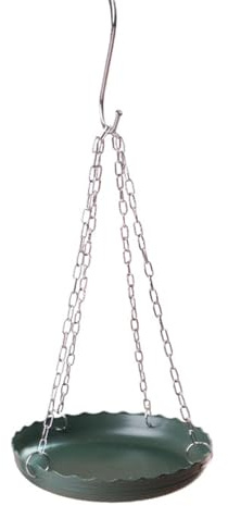 Station d'arrosage pour oiseaux d'extérieur résistante aux intempéries avec chaîne de suspension, mangeoire multifonction et baignoire pour jardin, terrasse, mangeoire pour animaux sauvages