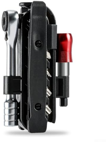 Volakebeing Juego de herramientas de llave de trinquete para bicicleta de montaña con barra de extensión, aleación de 40Cr y construcción de fibra de vidrio de nailon, conector rápido magnético,