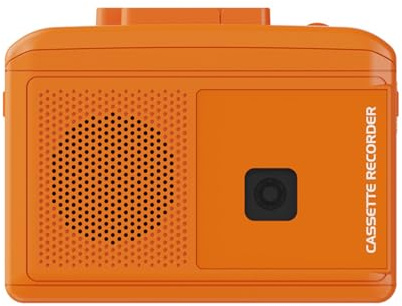 JAMNGHB Convertidor de casetes portátiles a MP3 para digitalización de música retro con bocina, puerto USB, salida de sonido claro