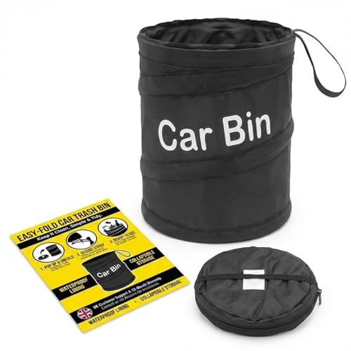 Pnrskter Auto Mülleimer mit Deckel, Mini Mülleimer für Tür & Konsole | Oxford-Gewebe, 20 × 16 cm, Autotür & Mittelkonsole, Abfallaufbewahrung mit Deckel