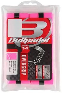 12 Bullpadel Pack Bg-1601 Overgrips In Neonpink.